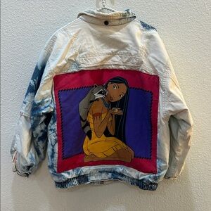 Vintage Upcycled Pocahontas Denim Jacket
